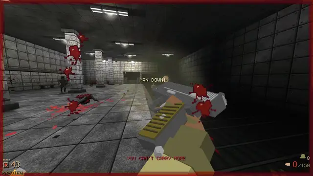 Taking damage at the bottom of metro stairs
