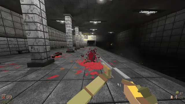 A soldier hit between the metro pillars
